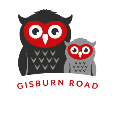 Gisburn Road Community Primary School logo colour for dark backgrounds