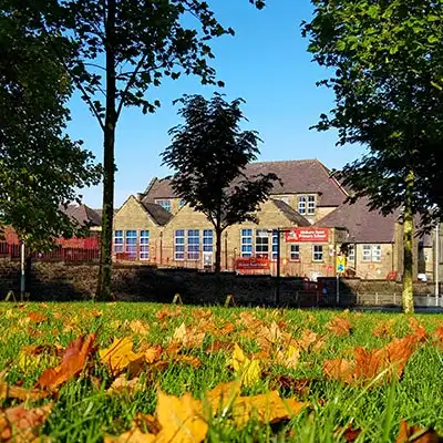 Gisburn Road School Barnoldswick in autumn