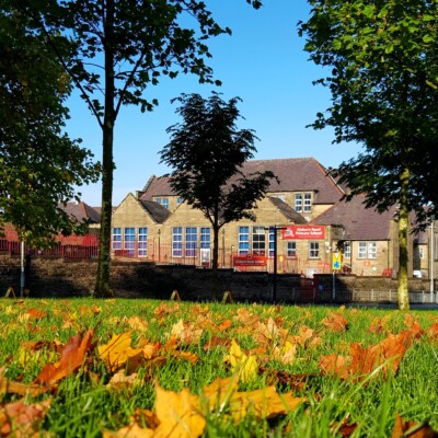 Gisburn Road School Barnoldswick in autumn