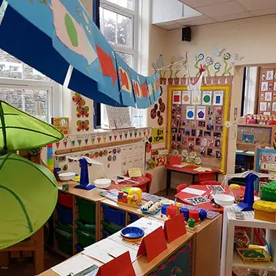 inside reception class view
